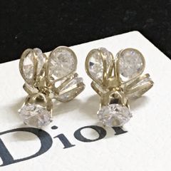  Bông Tai Dior Màu Vàng Pha Lê Trắng (AG) - Có 3 Kiểu Đeo 