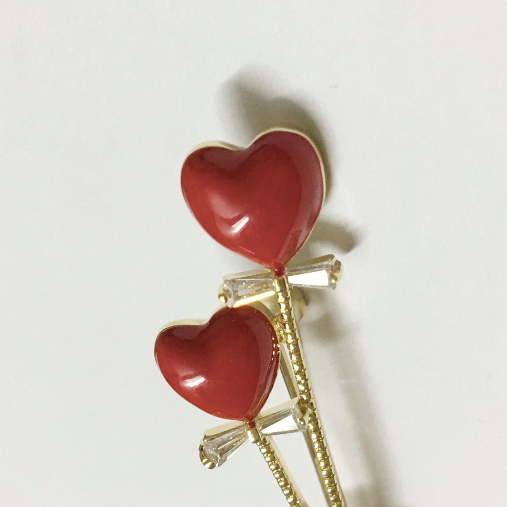  Cài Áo 2 Trái Tim & Bàn Tay Pha Lê 