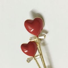  Cài Áo 2 Trái Tim & Bàn Tay Pha Lê 