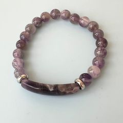  Vòng Đá Phong Thuỷ Cao Cấp - Đá Thạch Anh Tím Tự Nhiên Bảng Dài 