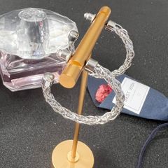  Bông Tai Khoen Tròn Lưới Màu Trắng 3,5cm (BN) 