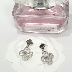  Bông Tai Cỏ 4 Lá May Mắn Pha Lê Trắng (AH) 