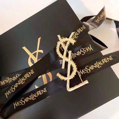  Cài Áo Nam, Nữ - YSL Vàng Bản To Phong Cách Cá Tính (AQ) 