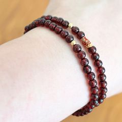  Vòng Đá Phong Thuỷ Cao Cấp - 2 Vòng Cá Koi Nhật Đá Garnet Tự Nhiên 