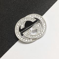  Cài Áo Nam, Nữ - Gucci Màu Trắng Pha Lê (AA) 