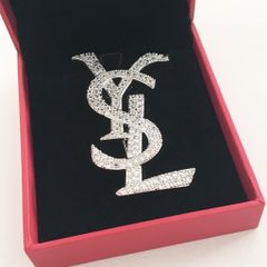  Cài Áo Nam, Nữ - YSL Màu Trắng Pha Lê (AR) 