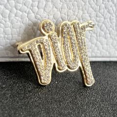  Cài Áo Nam, Nữ - Dior Màu Vàng Pha Lê Trắng (AV) 