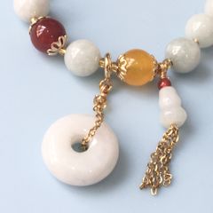  Vòng Đá Phong Thuỷ Cao Cấp - Hồ Lô & Đồng Tiền Đá Cẩm Thạch Tự Nhiên 