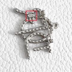  Cài Áo Nam, Nữ - Dior Màu Trắng Pha Lê (AU) 