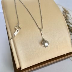  Dây Chuyền Bạc Cao Cấp - Quả Cầu Pha Lê (AA) 