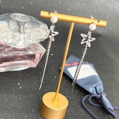  Bông Tai Ngôi Sao Tua Rua Ngọc Trai & Pha Lê (AQ) 