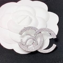  Cài Áo Nam, Nữ - Chanel Pha Lê Trắng (DD) 