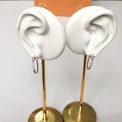  Bông Tai Cây Kim Tâm Pha Lê Hồng (AG) 