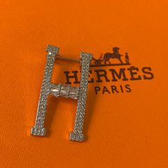  Cài Áo Nam, Nữ - Hermes Màu Trắng Pha Lê (AB) 