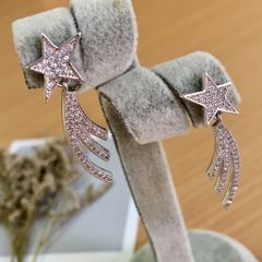  Bông Tai Ngôi Sao Băng Pha Lê (AN) 