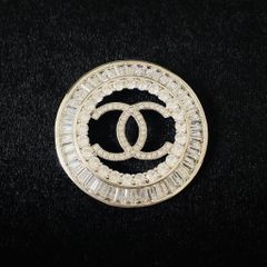  Cài Áo Nam, Nữ - Chanel Màu Trắng Pha Lê (BV) 
