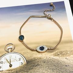  Lắc Chân Titan Cao Cấp - Mắt Xanh Phong Cách Cá Tính 