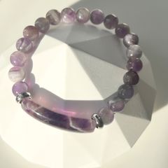  Vòng Đá Phong Thuỷ Cao Cấp - Đá Thạch Anh Tím Tự Nhiên Bảng Dài 