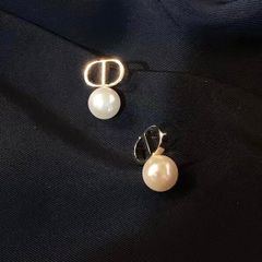  Bông Tai Dior Màu Vàng Ngọc Trai (AL) 