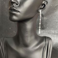  Bông Tai Tua Rua Pha Lê Trắng Tinh Tế (AR) 