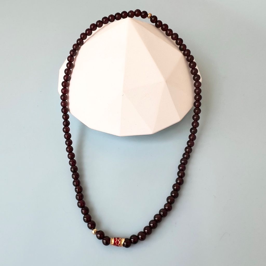  Vòng Đá Phong Thuỷ Cao Cấp - 2 Vòng Cá Koi Nhật Đá Garnet Tự Nhiên 