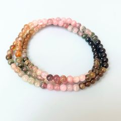  Vòng Đá Phong Thuỷ Cao Cấp - 3 Vòng Đá Tourmaline Tự Nhiên Đa Sắc 