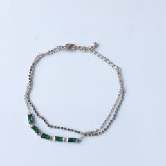  Vòng Tay 2 Vòng Pha Lê Xanh Lá Tinh Tế 