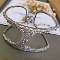  Vòng Tay Hermes Bản To Màu Trắng Pha Lê (AC) 