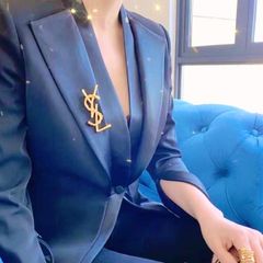  Cài Áo Nam, Nữ - YSL Màu Vàng Bản Nhỏ Phong Cách Cá Tính (AP) 