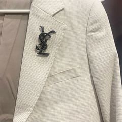  Cài Áo Nam, Nữ - YSL Bản To Pha Lê Đen Sang Trọng (AN) 