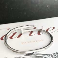  Bộ Trang Sức Cây Đinh Cartier Titan Cao Cấp - Vòng Tay & Nhẫn Màu Trắng Pha Lê (AC) 