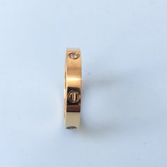  Nhẫn  Nam, Nữ Titan Cao Cấp - Cartier Màu Vàng Pha Lê (AI) 