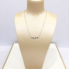  Dây Chuyền Titan Cao Cấp - Thanh Ngang Honey Pha Lê Trắng 