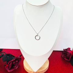  Dây Chuyền Nam, Nữ Titan Cao Cấp - Cây Đinh Cartier Màu Trắng Pha Lê (AF) 