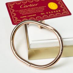  Vòng Tay Cặp Đôi Tình Yêu - Cartier Cây Đinh Màu Vàng Hồng Titan Cao Cấp (AK) 