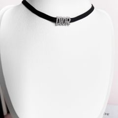  Dây Chuyền Choker - Dior Pha Lê Trắng (AK) 