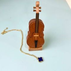  Dây Chuyền Titan Cao Cấp - Cỏ 4 Lá May Mắn Màu Vàng Xanh (AQ) 