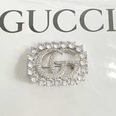  Cài Áo Nam, Nữ - Gucci Pha Lê Trắng (AJ) 