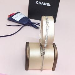  Vòng Tay Dây Rút Thanh Ngang Pha Lê Trắng (AE) 