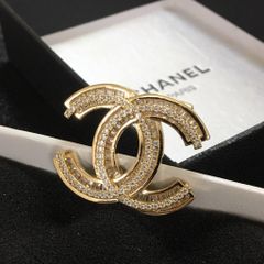  Cài Áo Nam, Nữ - Chanel Màu Vàng Pha Lê (AW) 