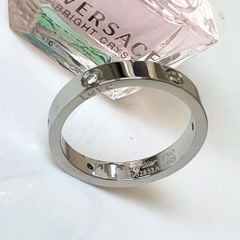  Nhẫn Cặp Đôi Tình Yêu - Cartier Màu Trắng TiTan Cao Cấp Pha Lê (AF) 