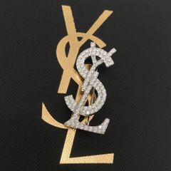  Cài Áo Nam, Nữ - YSL Màu Trắng Pha Lê (AE) 