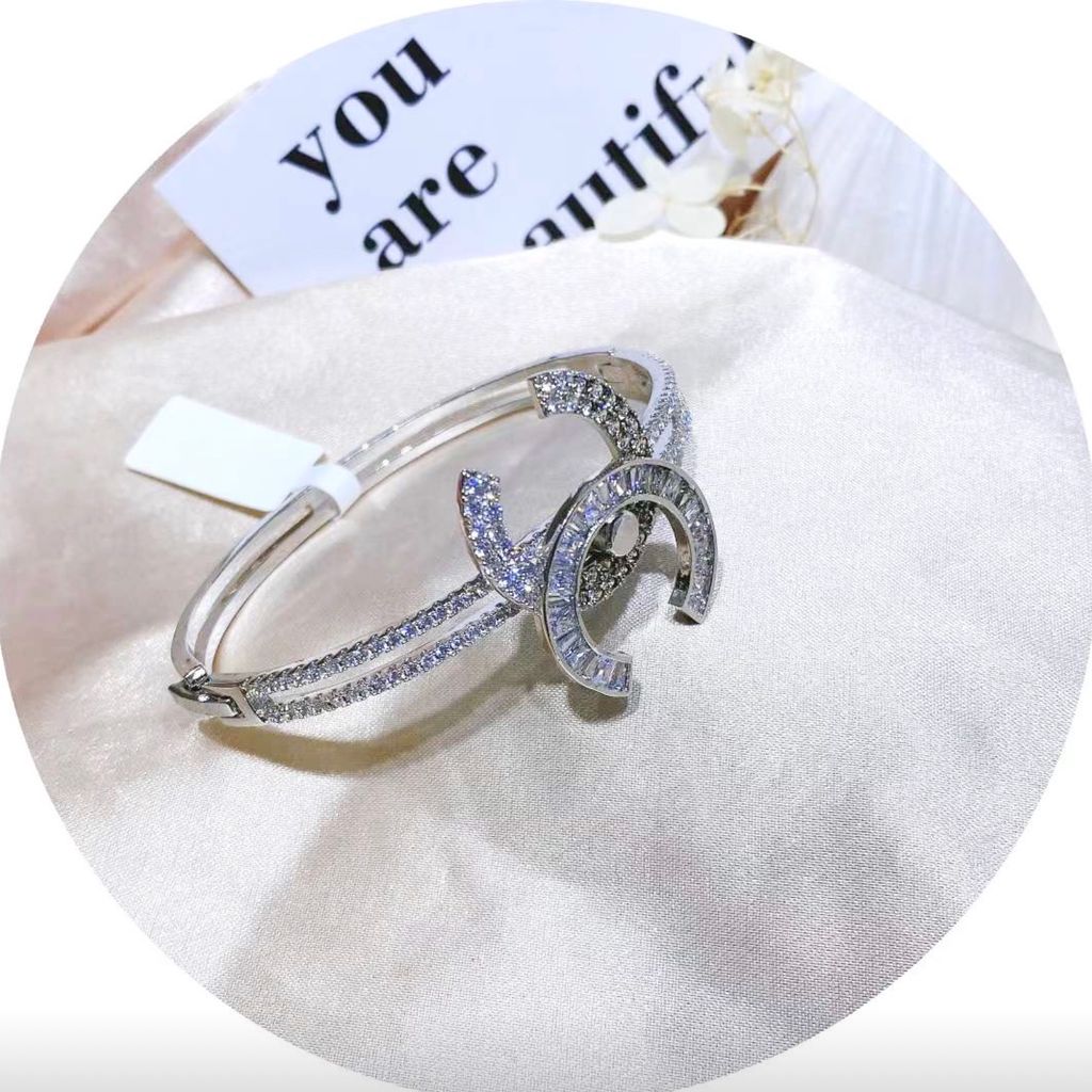  Vòng Tay Chanel Pha Lê Trắng (AF) 