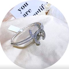  Vòng Tay Chanel Pha Lê Trắng (AF) 