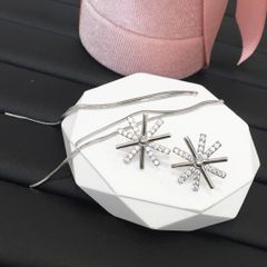  Bông Tai Tua Rua Cánh Hoa Pha Lê Trắng (AY) - Có 3 Kiểu Đeo 