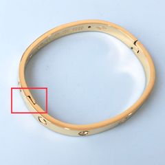  Vòng Tay Nam, Nữ TiTan Cao Cấp - Cartier Màu Vàng Pha Lê Trắng (AI) 