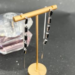  Bông Tai Tua Rua Pha Lê Đen ( Có 3 Kiểu Đeo ) 