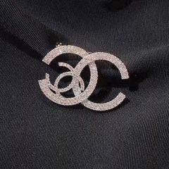  Cài Áo Nam, Nữ - Chanel Pha Lê Trắng (DD) 