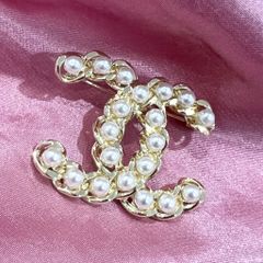  Cài Áo Nam, Nữ - Chanel Màu Vàng Ngọc Trai Trắng (BX) 