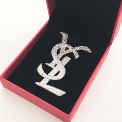  Cài Áo Nam, Nữ - YSL Màu Trắng Pha Lê (AR) 